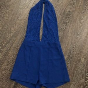 Halter backless romper
